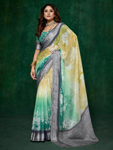 Abstract Print Georgette Saree
